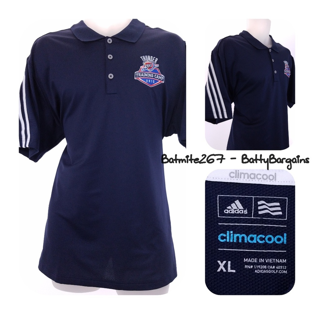 OKC Thunder Adidas TEAM ISSUED XL Adult Mens  Navy